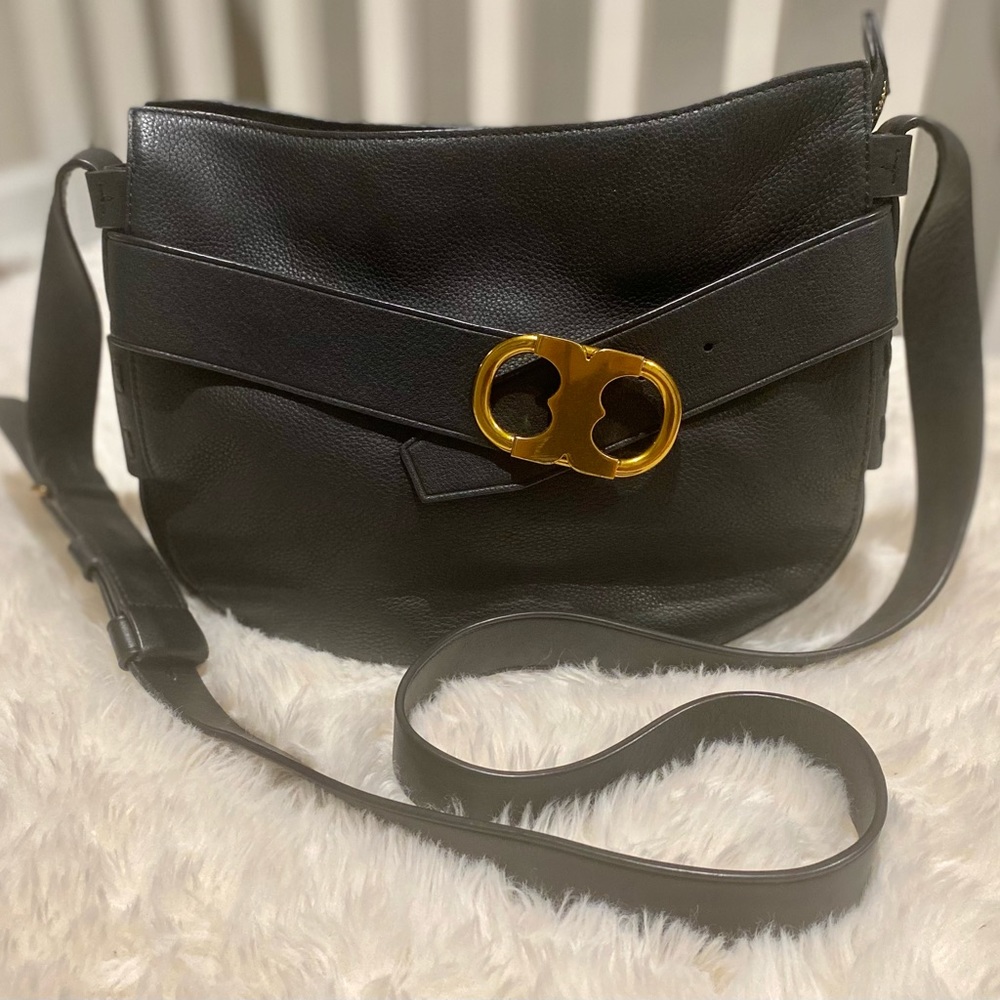 Tory Burch Gemini Link Leather Shoulder Bag